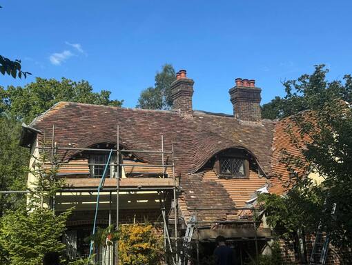 Swaffham Roofing Services 6 This is a photo of a roof being repaired in Swaffham. Installation carried out by Swaffham Roofing Services