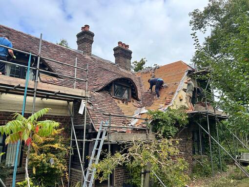 Swaffham Roofing Services 9 This is a photo of a roof being repaired in Swaffham. Installation carried out by Swaffham Roofing Services